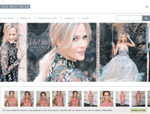 Tablet Screenshot of julie-benz.com